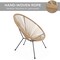 Best Choice Products 3-Piece All-Weather Patio Acapulco Bistro Furniture Set w/ Rope, Glass Top Table